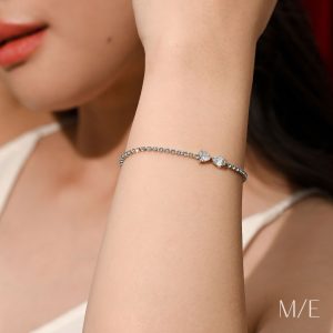 Meree – Vela Tennis Bow Bracelet Stainless Steel 316 Gelang Wanita Tahan Karat